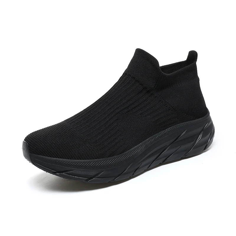 

Slip-On Running Men Fashion Platform Sports Shoes Woman Tennis Footwear Hot Sale Unisex Knitted Sneakers Light Comfortable