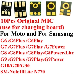 10pcs, Speaker Mic Microphone Inner Chip for Motorola G30 G20 G10 G6 G7 G8 G9 Plus Play Power Lite for Samsung Note 10 Lite Mic