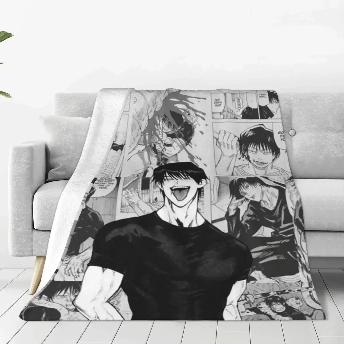 

Anime Flannel Blanket Quality Super Soft Laugh Throw Blanket Autumn Travel Chair Sofa Bed Cute Bedspread