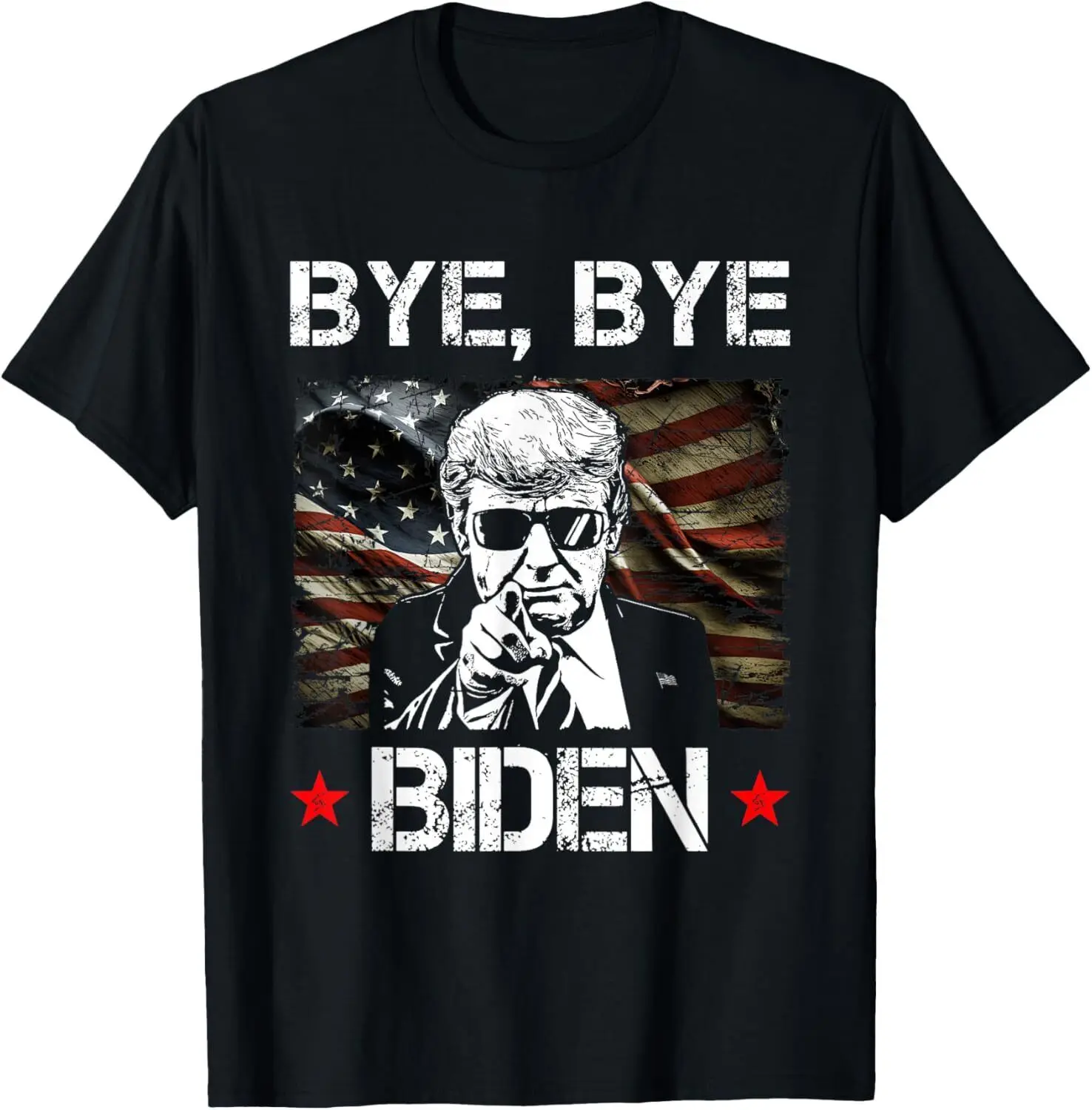 Funny Biden Drops Out of 2024 Election Race Bye Bye Biden T-Shirt