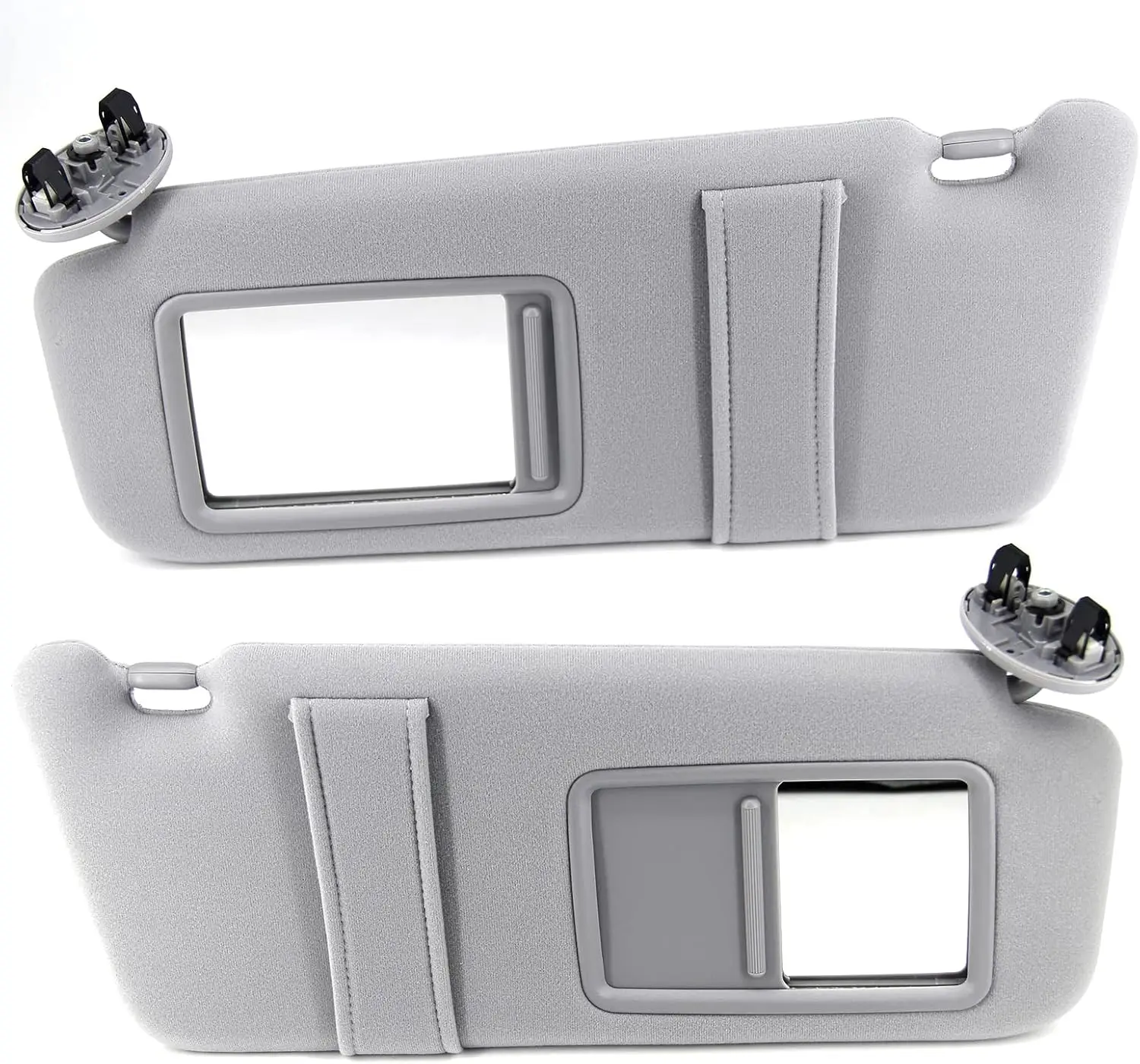 

Pair Sun Visor Left Driver Right Passenger for Toyota Camry Hybrid 2007-2011 Gray No Sunroof