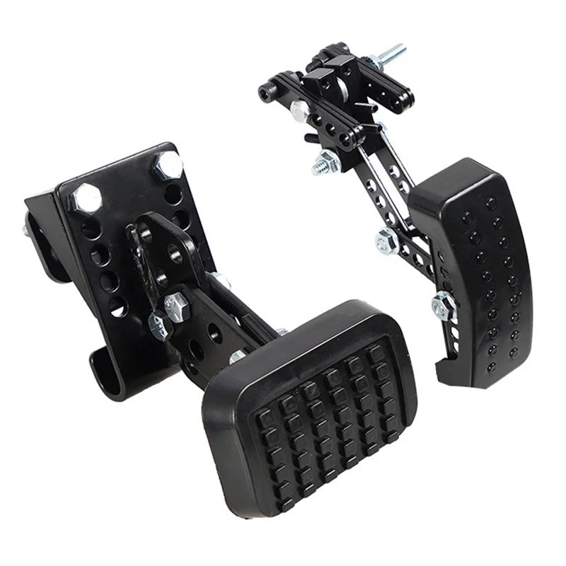 A11F-Gas And Brake Pedal Extenders For Short Drivers, Universal Adjustable Length And Angle Brake Accelerator Pedals Extender