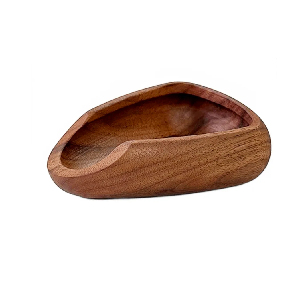 NONE Kaffeebohnentablett aus Holz mit schlankem schwarzem Sprühgerät, Holzschale für Kaffeebohnen, perfekt für Kaffeelegeisterte und Baristautos 8