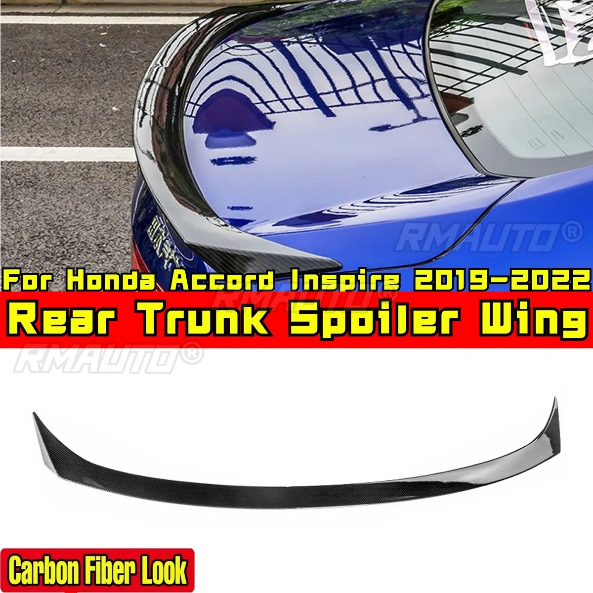 

Для Honda Accord Inspire 2019-2022 комплект кузова заднее крыло из углеродного волокна спортивный стиль задний багажник спойлер на крыло автомобильные аксессуары