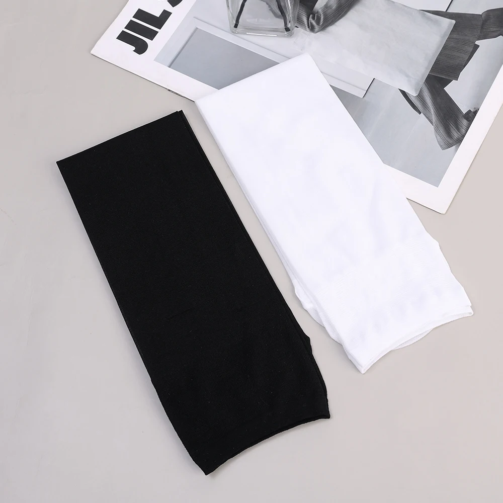 JK Woman Socks Cute Black White Lolita Long Socks Summer Thin Knee High Socks Fashion Cosplay Sexy Nylon Transparent Stockings