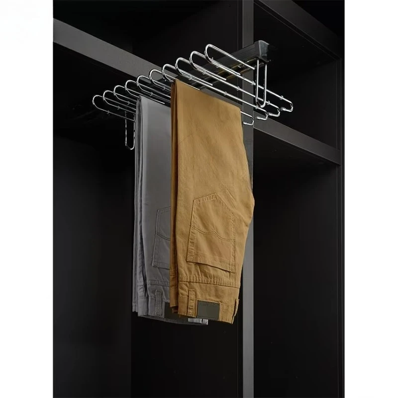 

Top Mount Pant Rack Wardrobe Accessories Hardware Storage Multifunctional Wardrobe Storage Wardrobe Cabinet