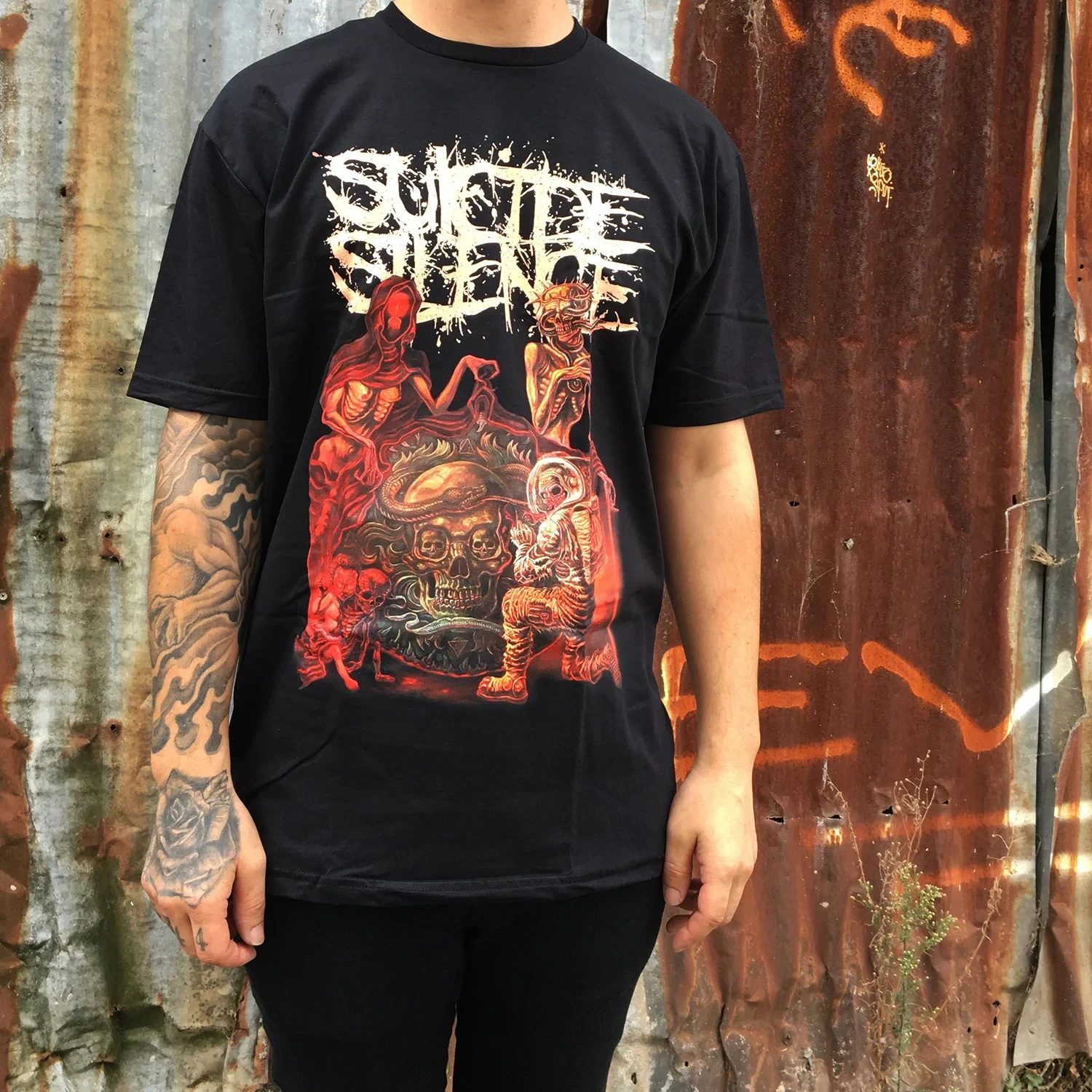 ‌2026 Suicide Silence  American Punk Band  Graphic Mens Womens Cotton TShirt Streetwear Vintage Fashion Unisex Summer Casual Tee