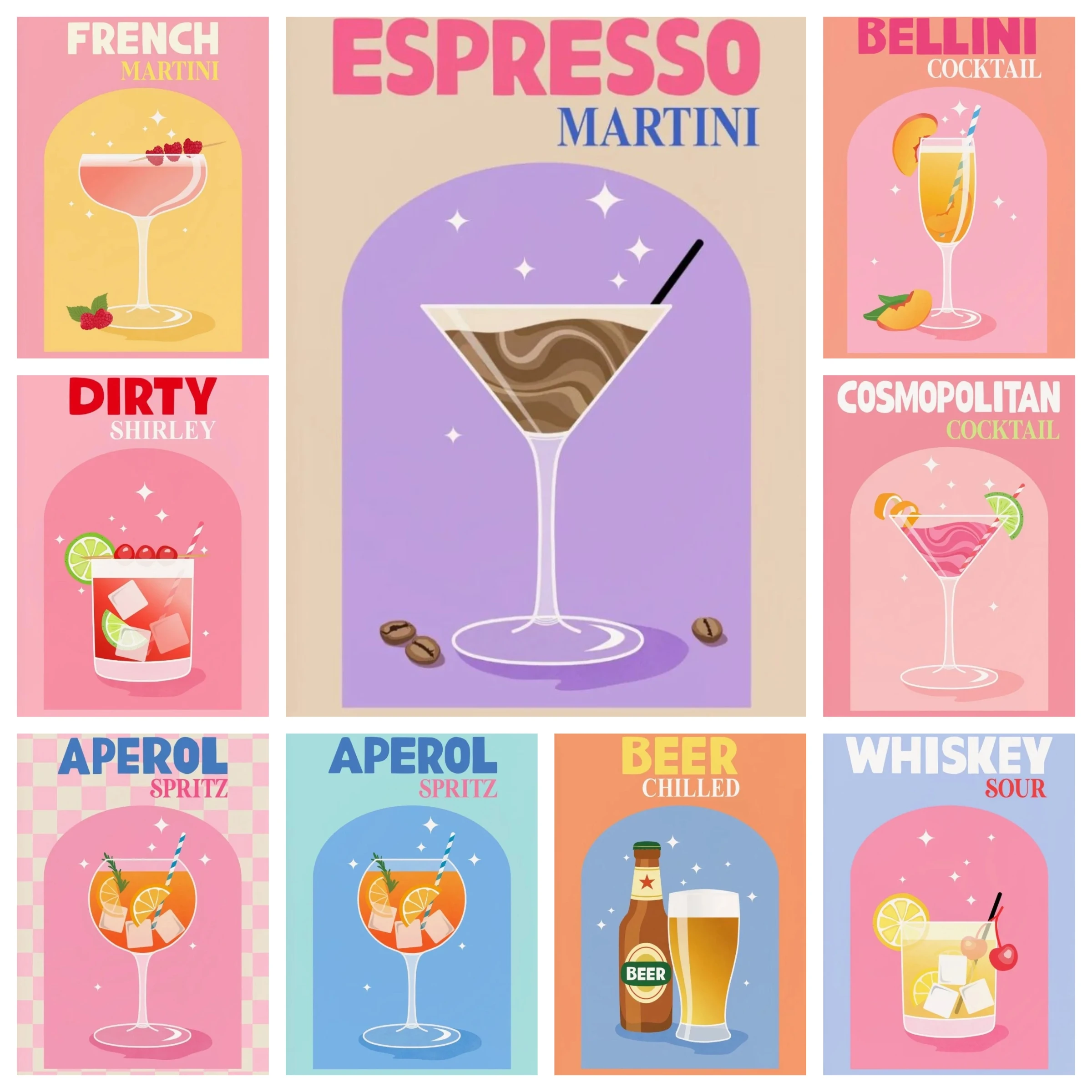 Diamond Art Painting Kit Cupid Arrow Manhattan Bloody Mary Cocktail Mosaic Cross Stitch Home Decor Children's Gift