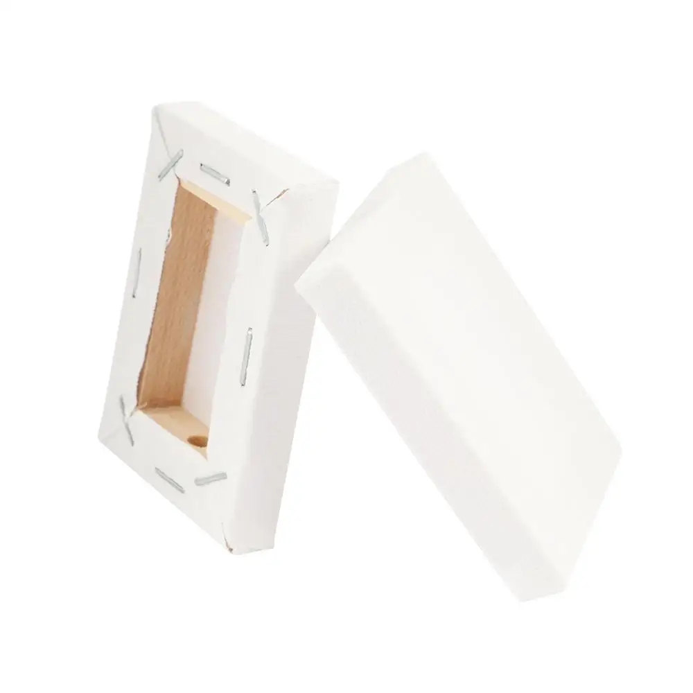 Mini blanco estirado para pintura acrílica al óleo imprimada, suministros de pintura, tablero de pintura al óleo, marco de lienzo para artista