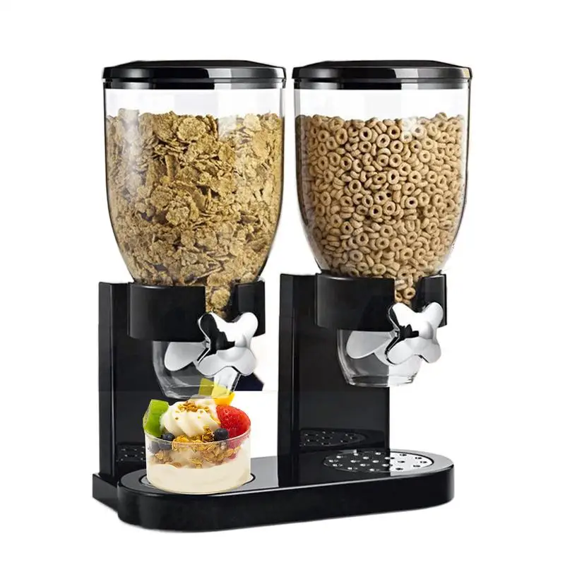 

Cereal Containers Storage Dry Food Dispenser Transparent Anti-Spill Cereal Dispensing Jar For Kitchen Organization Rice Grain