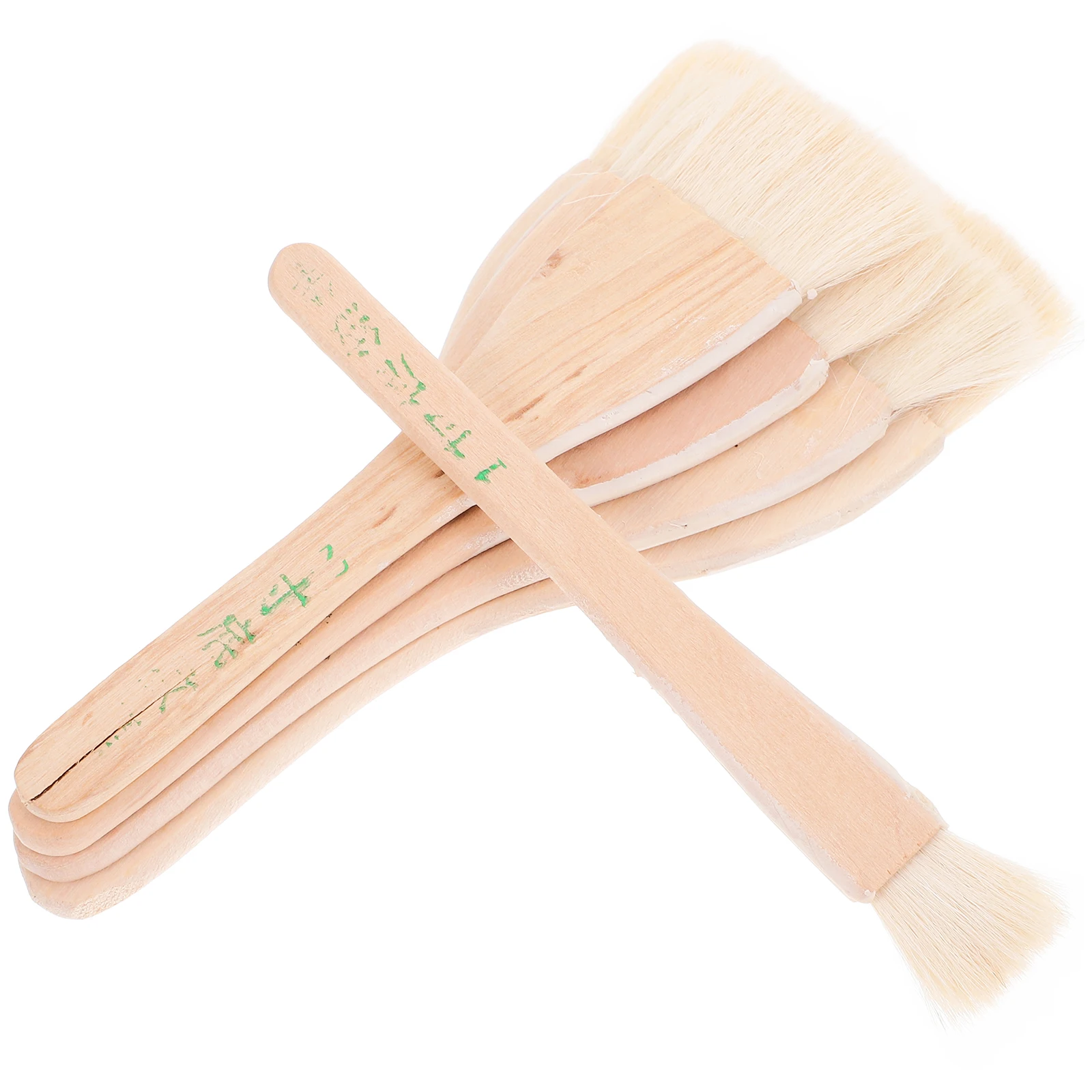

5pcs Shading Brush Wool Wood H for Wall Painting Watercolor Oil Tools Lightweight Durable Easy Clean Art Projects