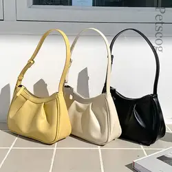 Borse di moda firmate per le donne borsa a tracolla quadrata pieghettata di colore puro al 2023 borsa a tracolla piccola Casual di lusso con pochette