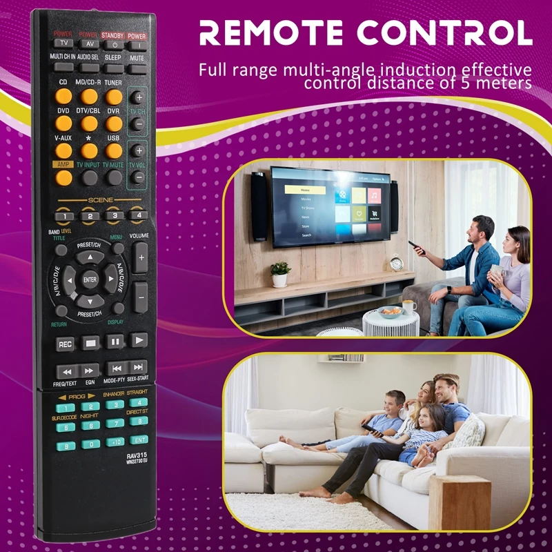 Controlador inteligente de control remoto A53M para Yamaha RX-V363 RX-V463