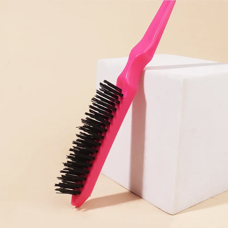 Haar-Toupiertusche, Rückenkämmbürste, Rattenschwanz-Toupiertusche für das Styling, speziell für Echthaar-Perücken – Detail 5