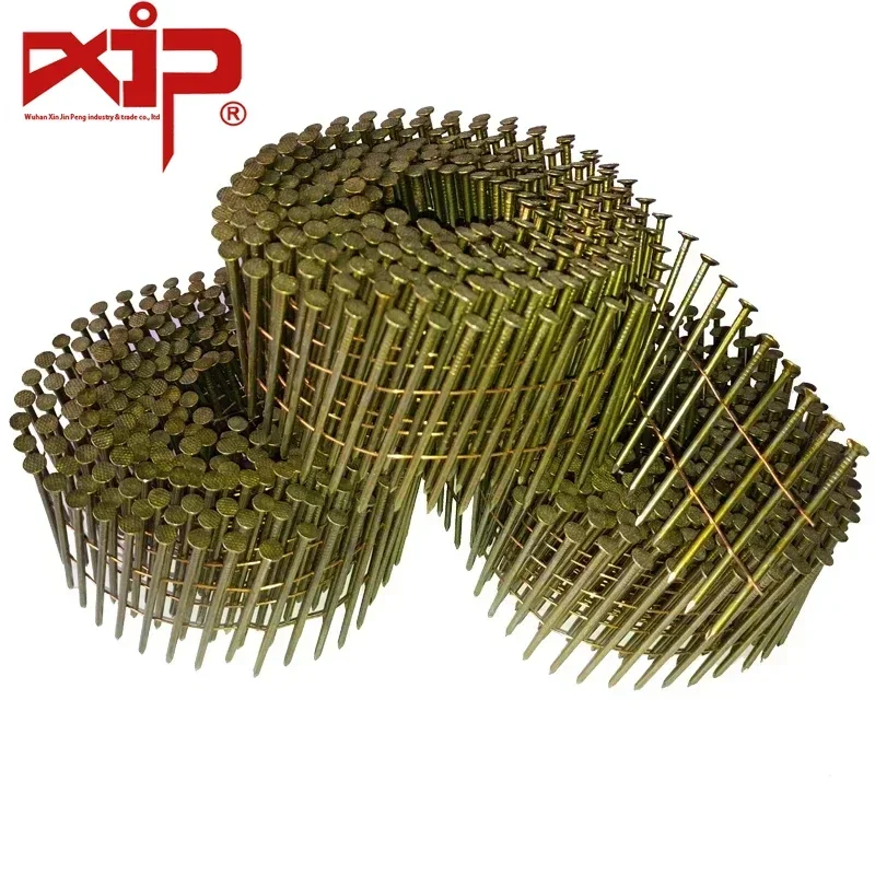 15-Degree Siding Nails Wire Collated Coil Nail Smooth Shank for Wooden Pallet Pneumatic Nail Gun Use