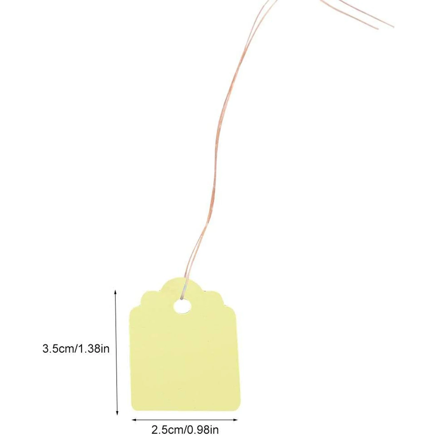 A64Z 200Pcs Plant Hanging Tag Waterproof Plastic Labels Reusable Garden Markers Blank Nursery Seed Name Tags With Strings
