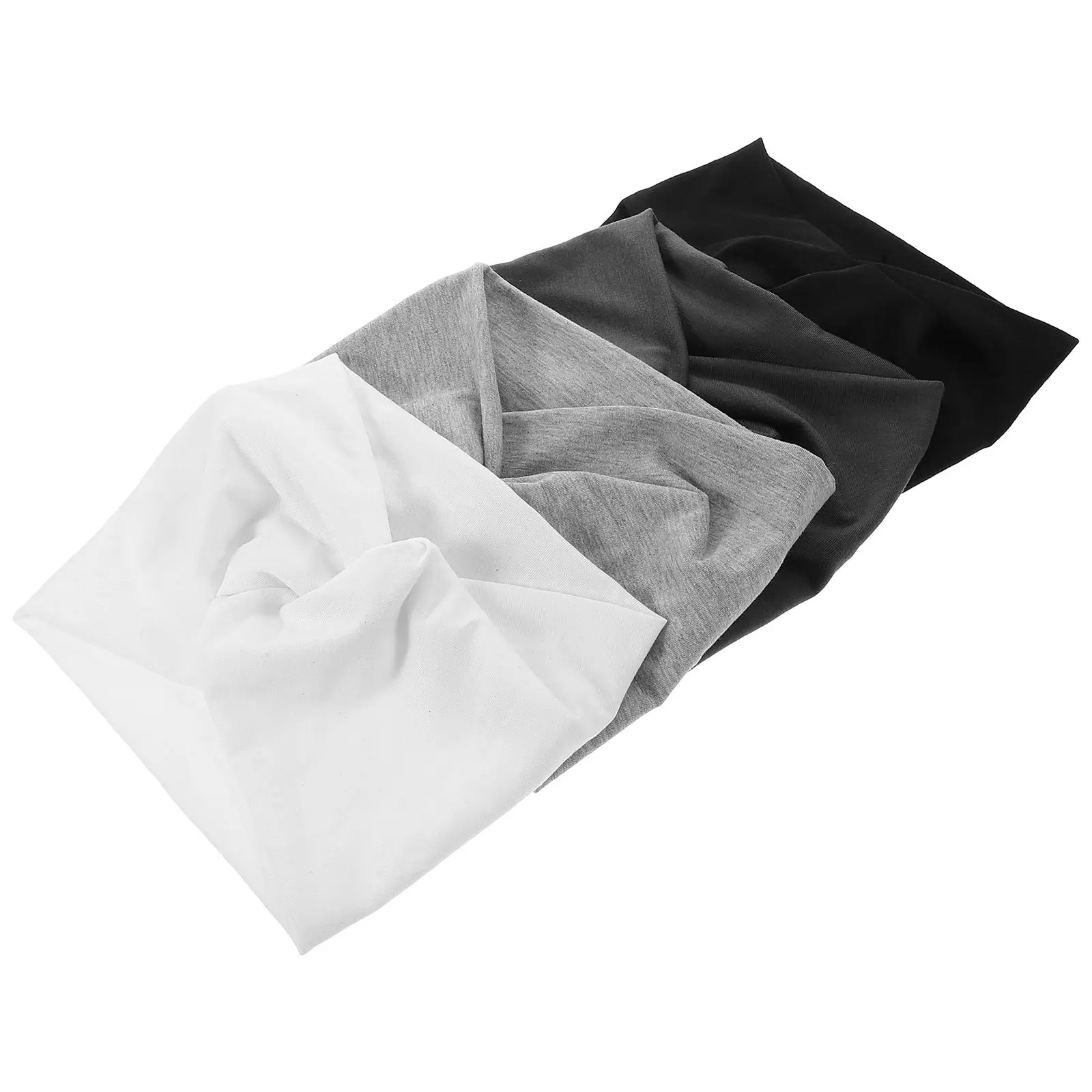 

4 Pcs Hairb s Thick Headb s For Women Wide Elastic Anti Sweat Headb s for Women Black White Grey Hairstyle Fitness Accessories