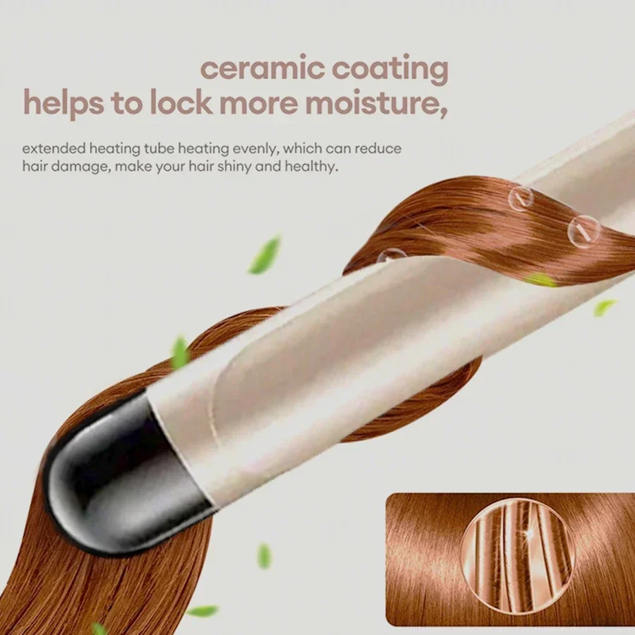 

Портативная плойка, удобная для инструментов для укладки волнистых и завивки, простая в использовании, идеально подходит для укладки в любое время, в любом месте.