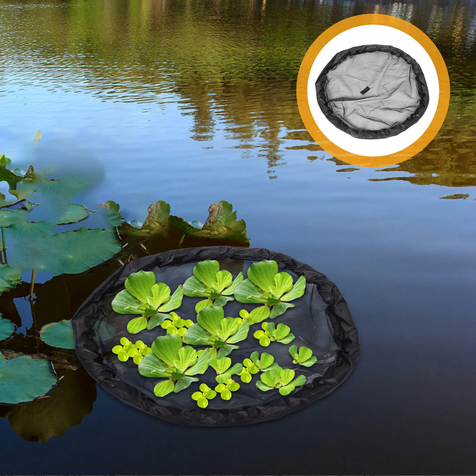 Floating Island Plants Protector Versatile Stylish Pond Decoration for Koi Gardens Floating Island Plants Netting Water Features