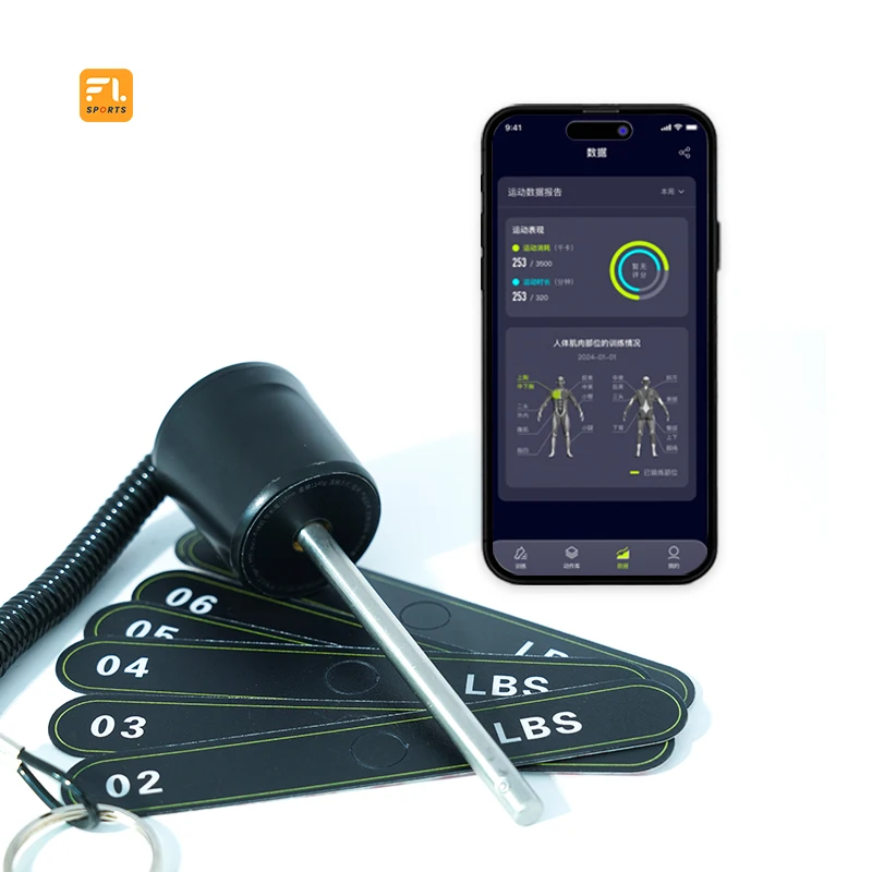 

Costom Smart With APP Gym Fitness Equipment Accessaries Aluminum Fittings Latch Counterweight Plate Magnetic Weight Stack Pin