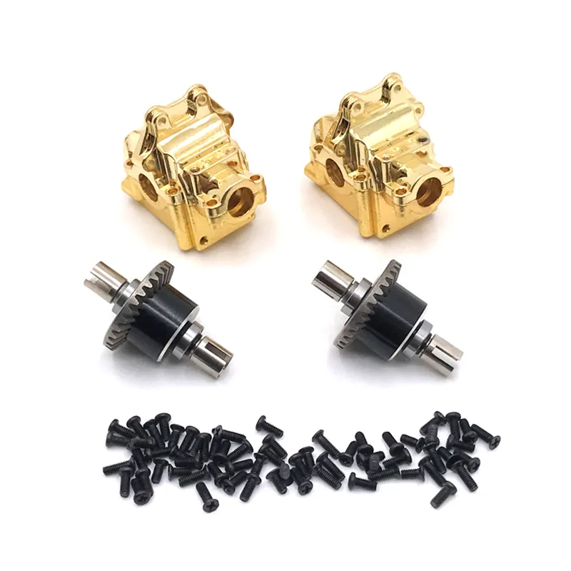 For WLtoys 144001 144010 02 124010  124016 17 18 19 Upgrade Parts accessories Metal  gearbox and all metal differential