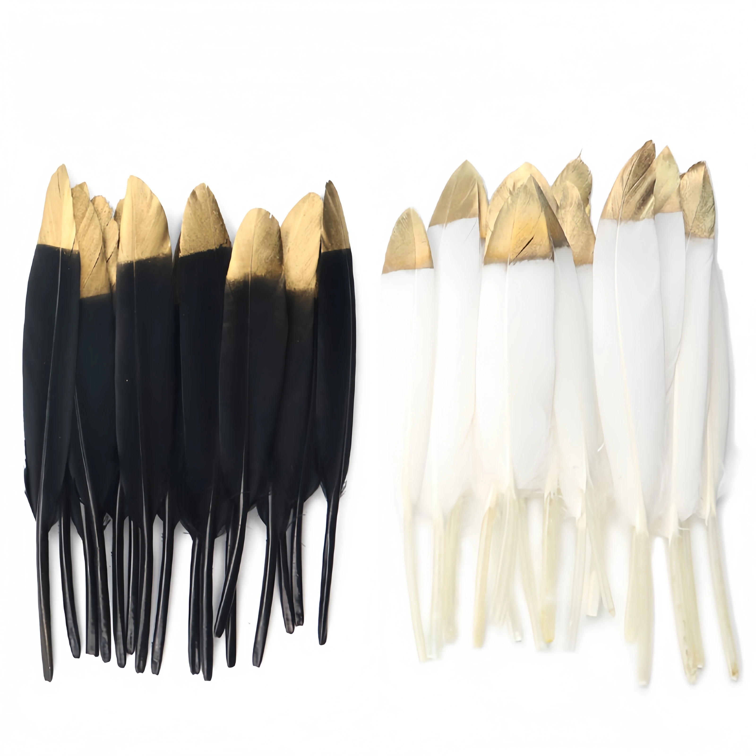 

10-15cm Gold Duck Feathers for Crafts DIY Decoration Wedding Hat Plumas for Jewelry Making Dreamcatchers Clothes Plumes