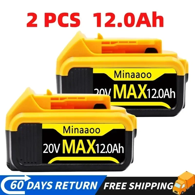 

For DeWalt DCB205 18V/20V Max DCB204 Replacement Lithium Ion Battery DCB205 DCB180 DCD985B DCD/DCF/DCG Series with charger