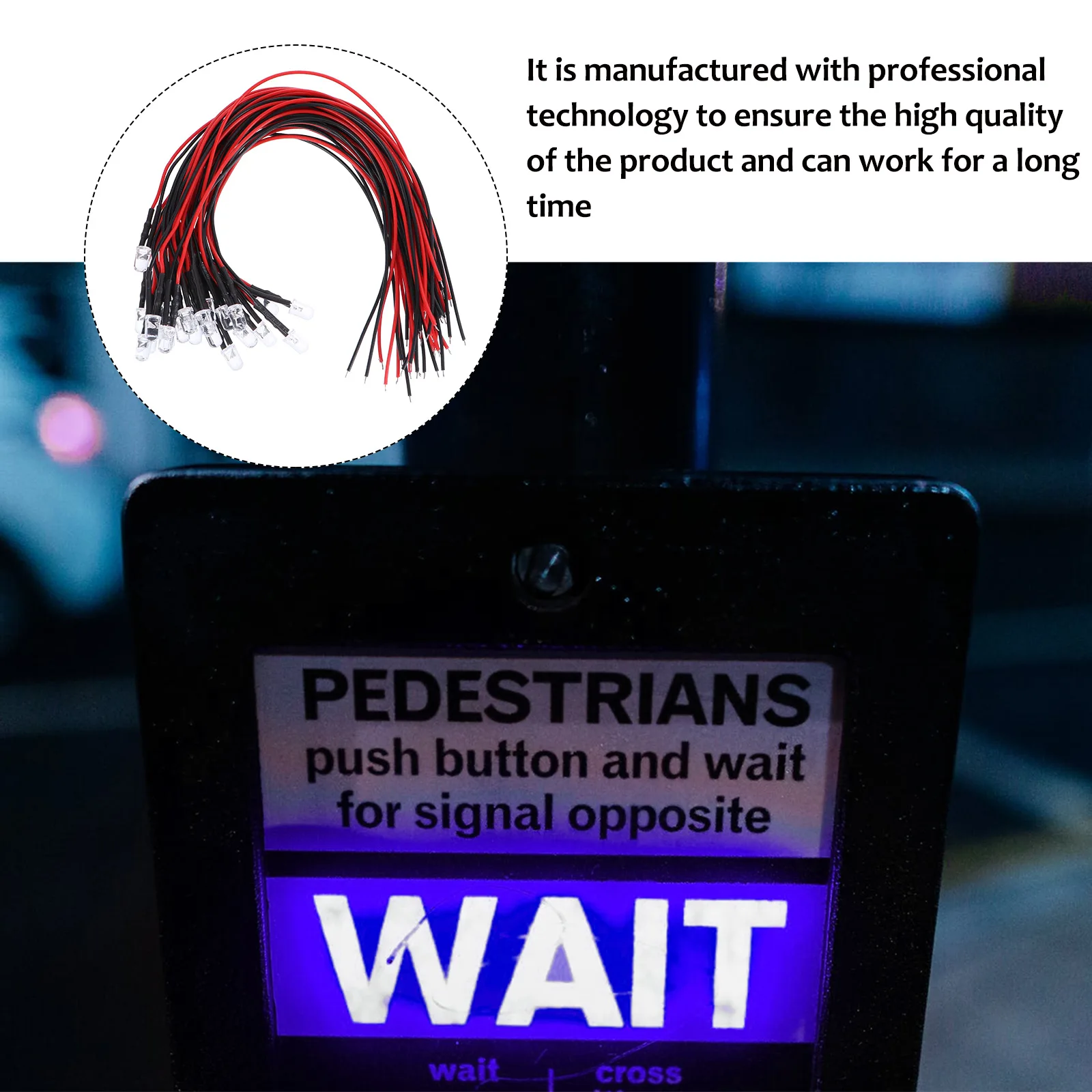 

25pcs Led Indicator Lights 5Mm Emitting Diode 12V Flash Light For Diy Projects Signal Lamp Electronic Experiments Car Decoration