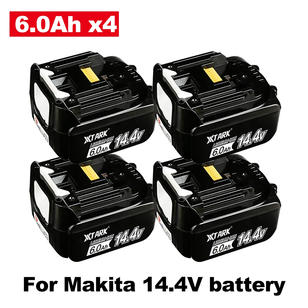 

New 14.4V Original for Makita Power Tools 6.0Ah BL1460 BL1430 1415 194066-1，6.0Ah Rechargeable Li-ion Makita Batteries