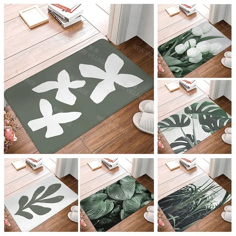 Anti-slip Bath Mat Bathroom Small Rug Shower Mat Home Decor Door Mat Kitchen mat Bedroom Entrance Room Mats boho abstract modern