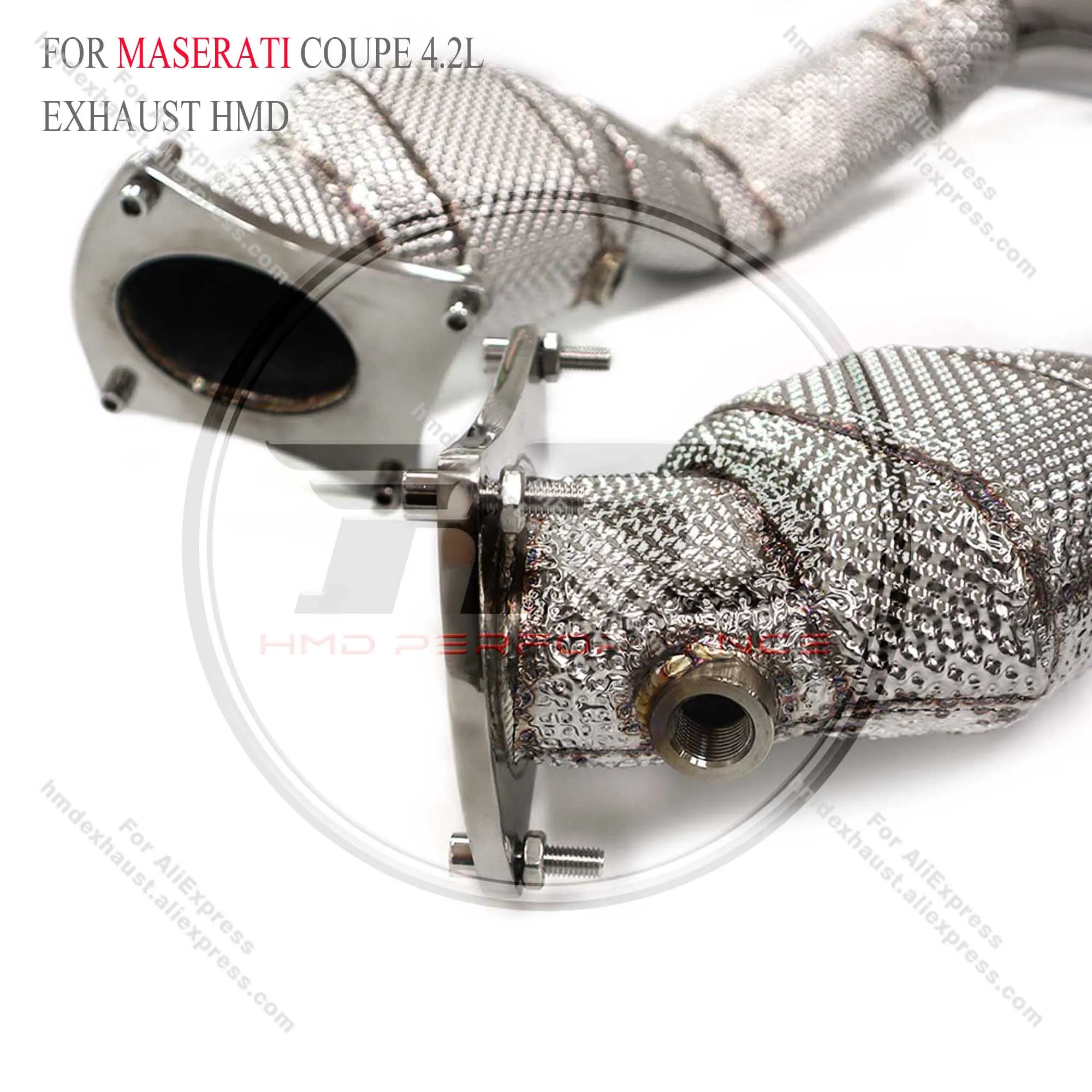 HMD أنبوب العادم المحفز عالي التدفق لمازيراتي كوبيه 4.2L أنابيب أداء السيارات نظام العادم اكسسوارات السيارات 🛫 #6