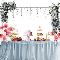 Adjustable Table Rod Holder Backdrop Stand Party Decoration Metal Balloon Flower Arch Stand Birthday Wedding Party Decorations