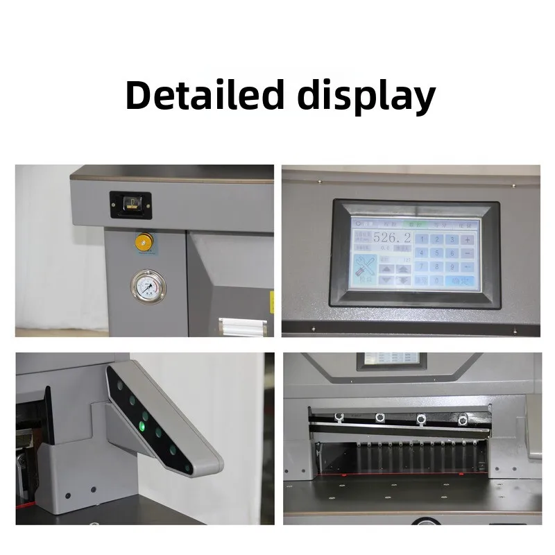Heavy Duty Paper Cutter Double Hydraulic Fully Automatic 10cm Cutting Machine For Tender Documents