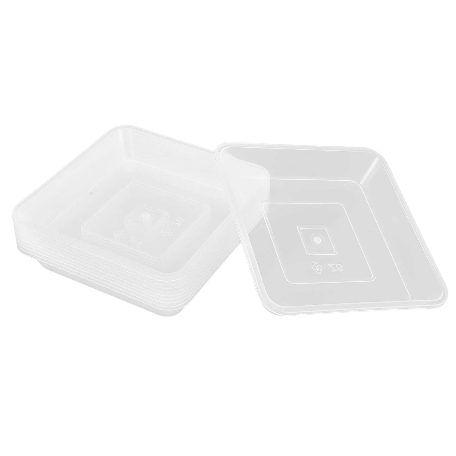

10pcs Flower Pot Tray Plant Saucer Drip Catcher Rectangle Base Water Plate Drainage Planter Plastic Garden Accessories