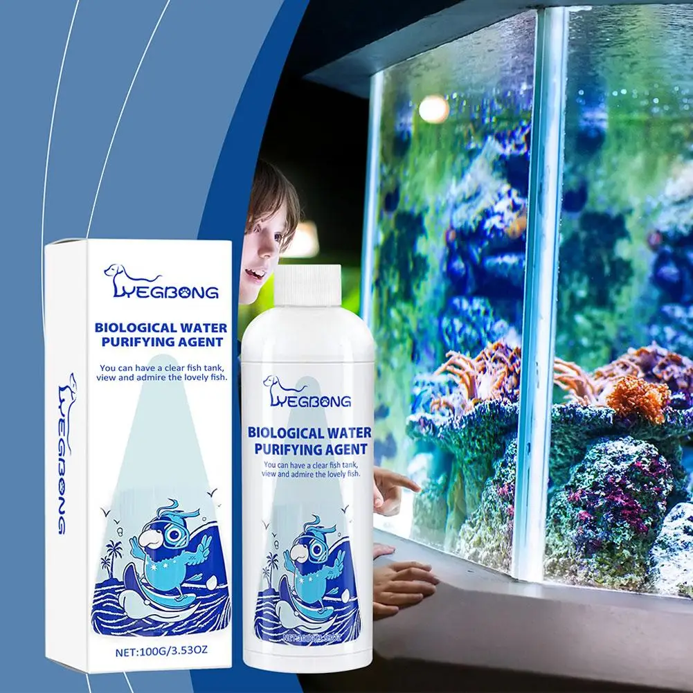 Fish Tank Water Conditioner Efficient Purifier & Algae Remover ish Tank Water Purifier Algae Remover Fish Tank Clean