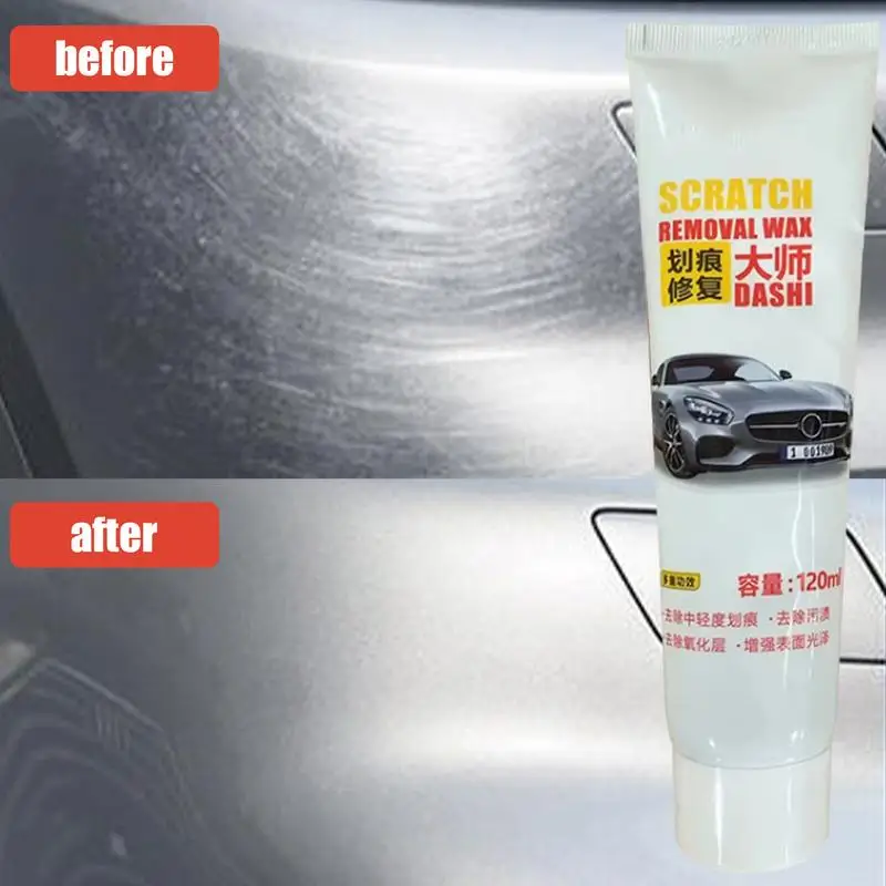 Car Scratch Repair Wax Paint Restorer ซ่อมรอยขีดข่วน 120ml Car Scratch Remover & Polishing Wax การดูแลสีรถยนต์สําหรับรถยนต์