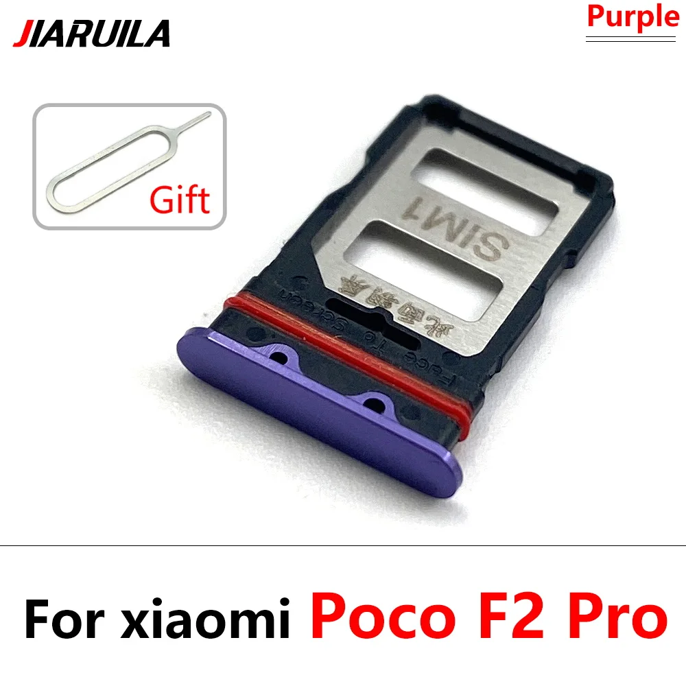 10Pcs, Tacka na kartę SIM do Xiaomi Poco F2 Pro F1 X3 F3 M3 Micro Nano Uchwyt na kartę SIM Gniazdo adaptera gniazda