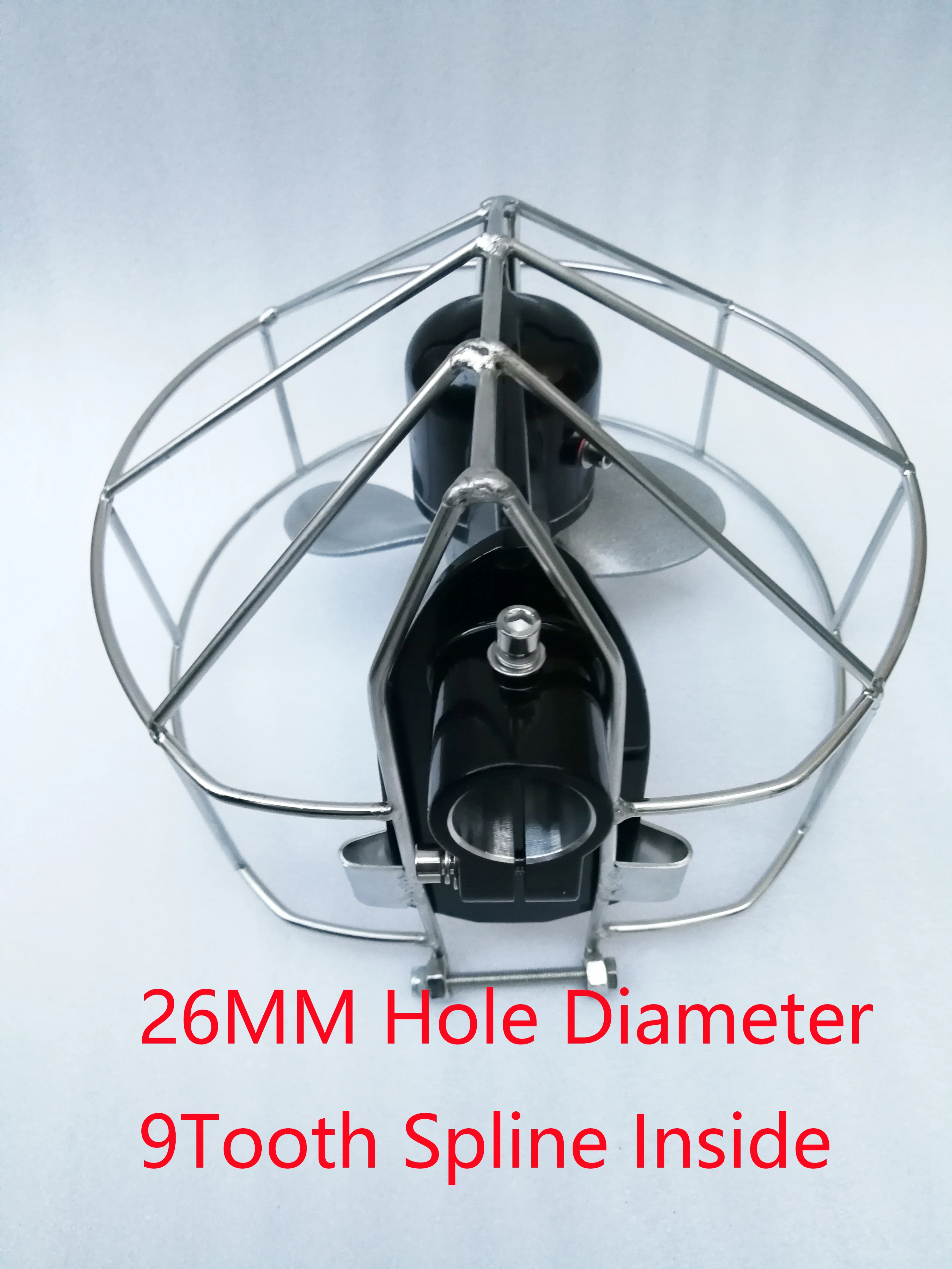 3HP Outboard Transmission GearCase Box Paddle Leaf Propeller With Stainless Safe Protection Protective Cover For 43cc 52cc 63cc