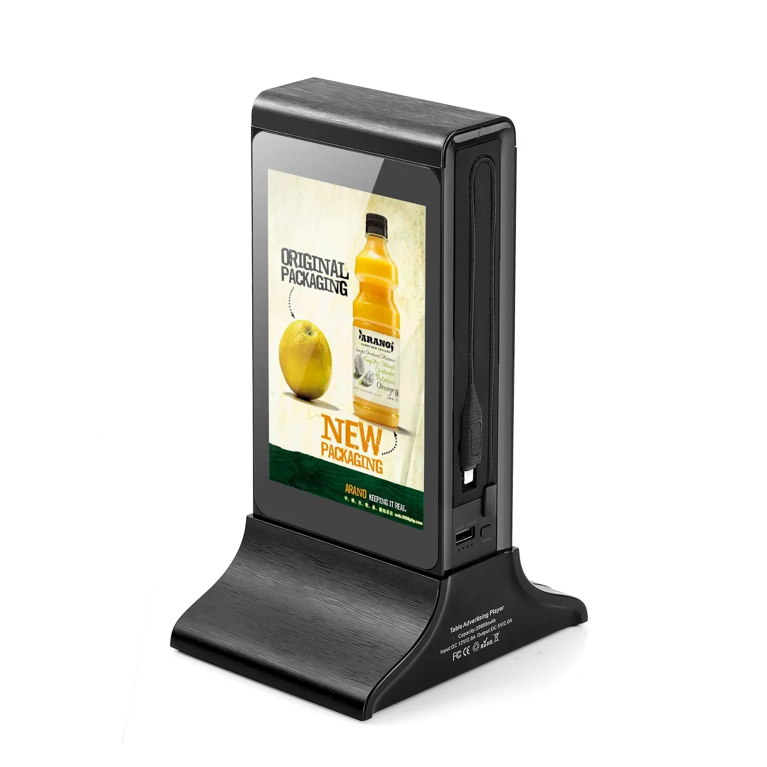 FYD-835S RK3566 Indoor restaurant catering order call menu desktop LCD digital signage touch screen video media ad display