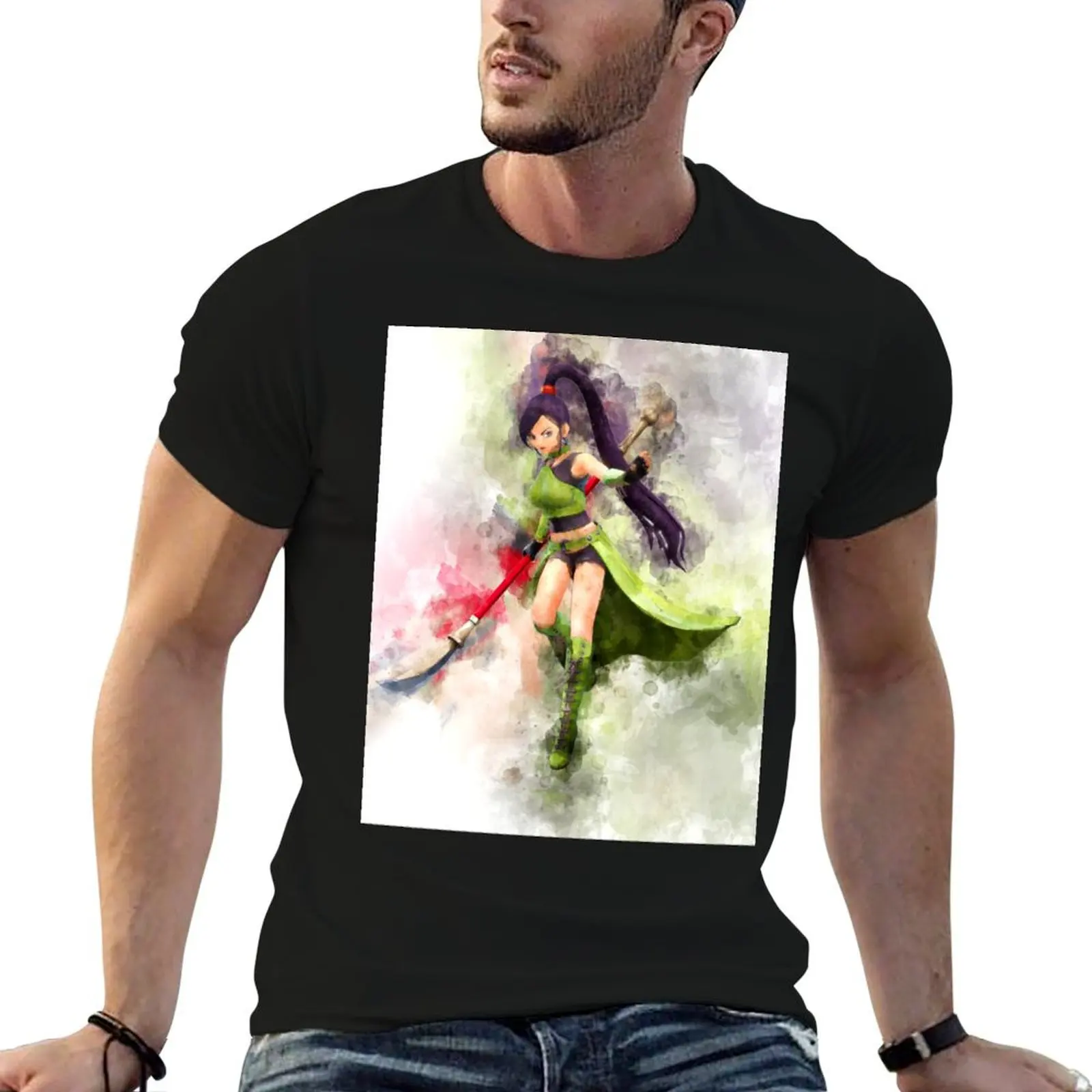 

Jade - DQXI Watercolor T-Shirt man t shirts for men t shirts for man graphic vintage t shirts for man slim fit T-Shirt