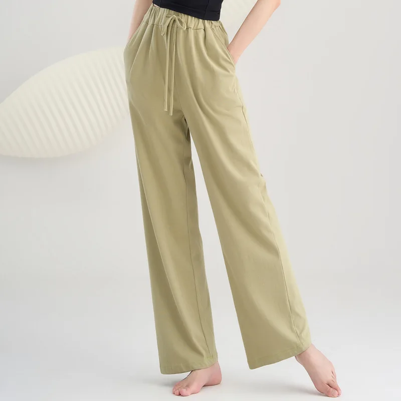 댄스 바지 클래식 댄스 연습복 여성의 우아한 와이드 레그 팬츠 현대 무용 바디 의류 중국어