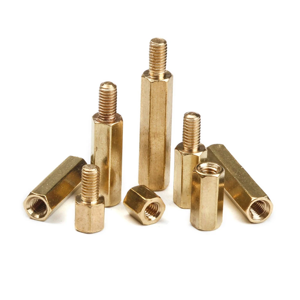 300Pcs M3 Brass Standoff Hex Male Female Bolt Hex Thread Pillar Screw Nut DIY Assortment Set for PCB Motherboard