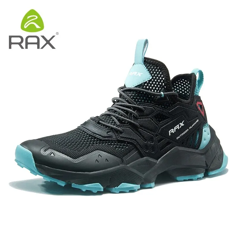 RAX Running Shoes Men&Women Outdoor Sport Shoes Breathable Lightweight Sneakers Air Mesh Upper Anti-slip Natural Rubber Outsole