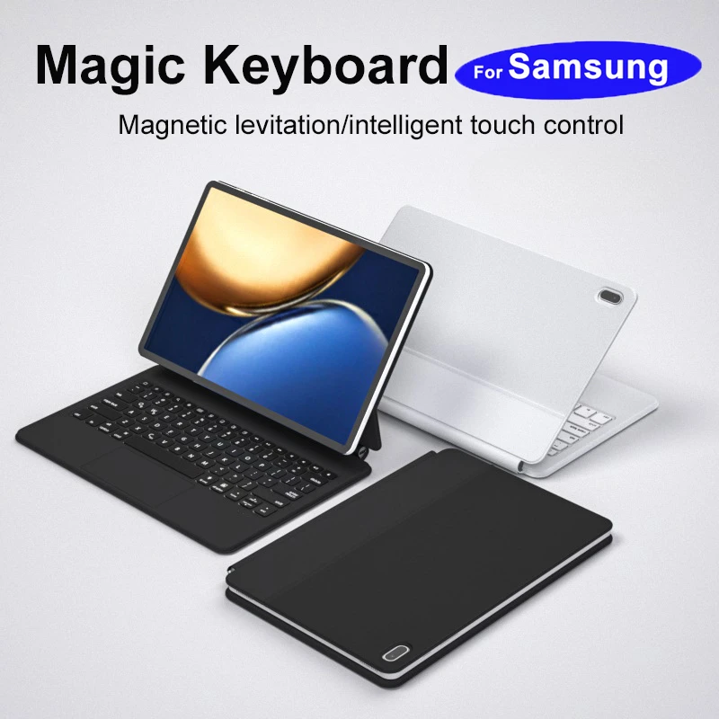 Magic Keyboard Case for Samsung Galaxy Tab S9 S8 S7 11 inch SM-X710 X716 X700 X706 T870 with Trackpad Backlit Keyboard Cover