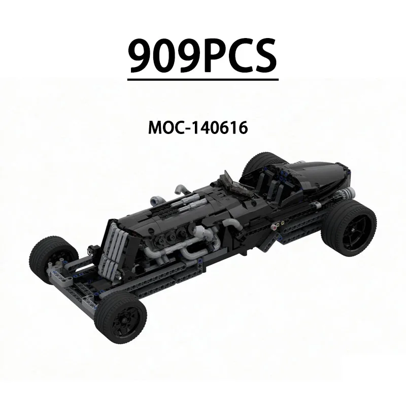MOC-140616 Building Block Racing Tank Model, includes 909 pieces, DIY birthday toy, Christmas and New Year gift display