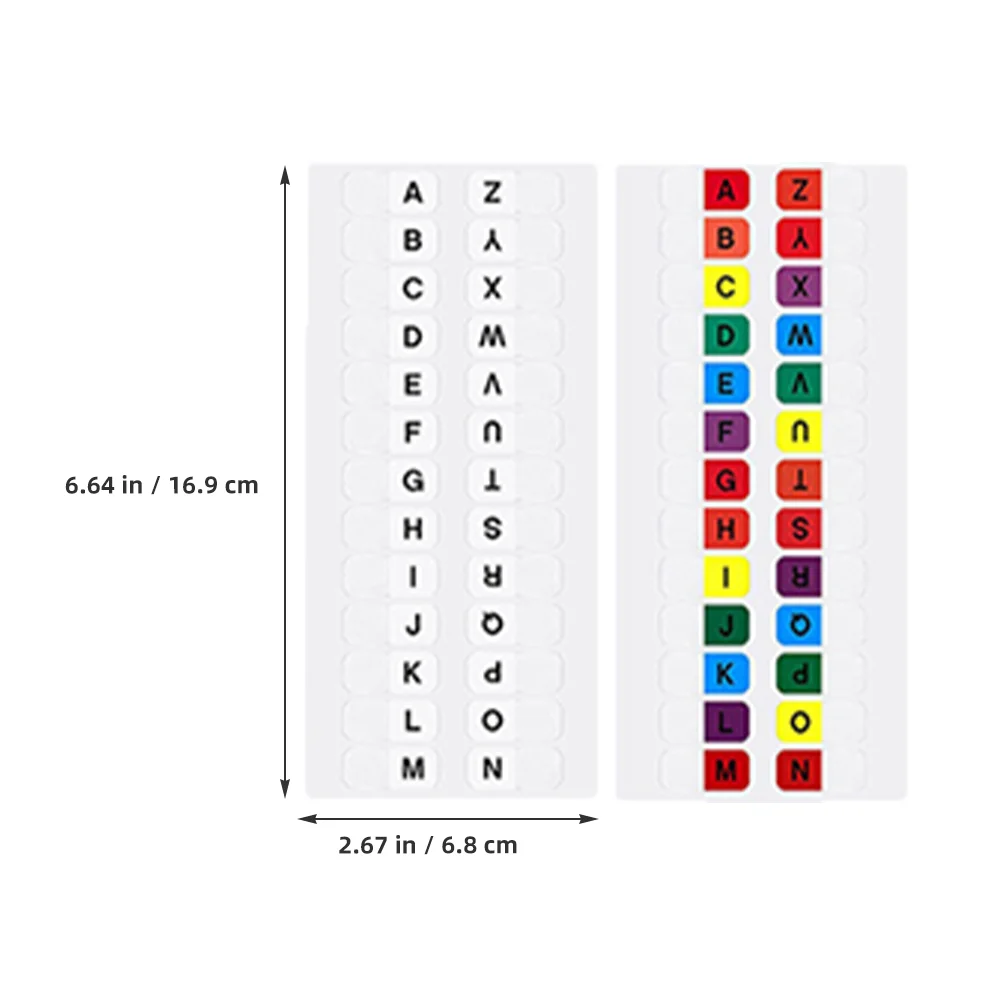 10-arkści Etykieta indeksowa Notatniki Naklejki alfabetyczne Zakładka Przyklejone zakładki Flagi stron Markery do książek Notatnik