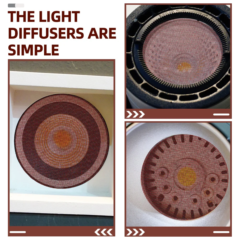 

2Pcs Spotlight Light Shade Diffuser Fire-Resistant Eye Protection Lamp Shade Barrier for Downlights Spotlights