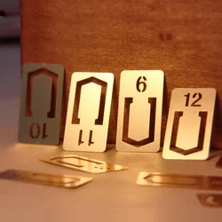 Vintage Brass Bookmark Mini Retro Metal Book Marker For Books Office Accessories School Supplies Stationery