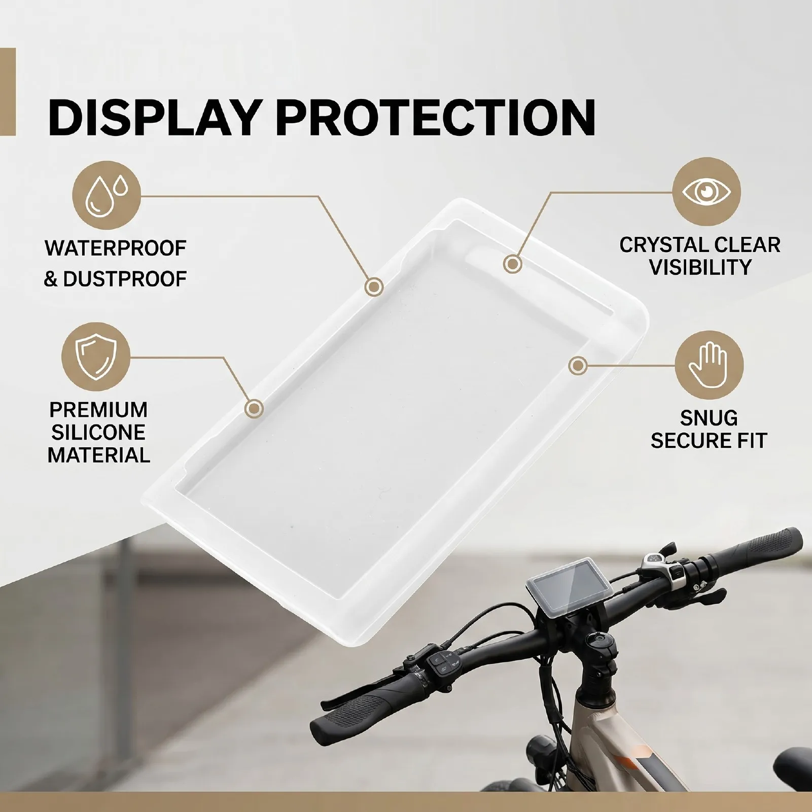 Electric Bike Screen Cover Fit for SW900 LCD Display Silicone Water Proof Clear Speedometer Protective Case view 4