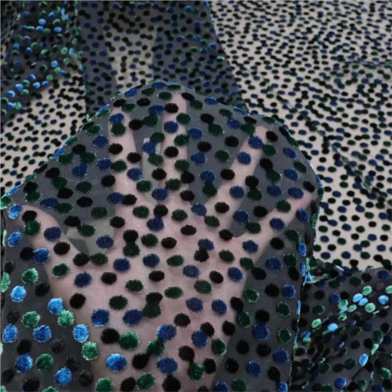 

Woven velvet brocade viscose printed mottled and burned fabric nightgown dress cheongsam